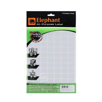 แล็บสติ๊กเกอร์ All-Purpose ตราช้าง เบอร์ A4 ขนาด 16X21 mm