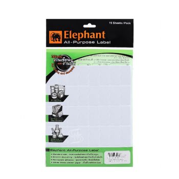 แล็บสติ๊กเกอร์ All-Purpose ตราช้าง เบอร์ A7 ขนาด 19X38 mm