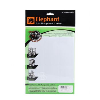 แล็บสติ๊กเกอร์ All-Purpose ตราช้าง เบอร์ A16 ขนาด 50X100 mm
