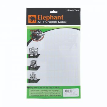 แล็บสติ๊กเกอร์ All-Purpose ตราช้าง เบอร์ A2 ขนาด 8X20 mm