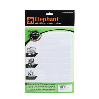 แล็บสติ๊กเกอร์ All-Purpose ตราช้าง เบอร์ A9 ขนาด 19X50 mm
