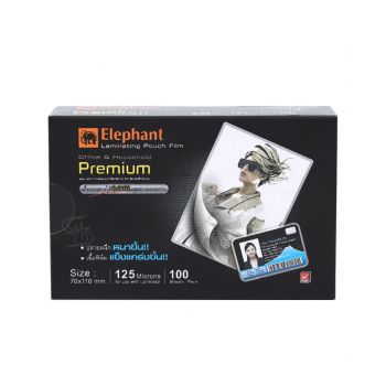 ฟิล์มเคลือบบัตร ตราช้าง Premium 70x110มม.125 ไมครอน 