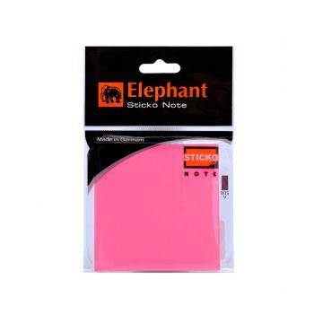 กระดาษโน๊ตแถบกาว ตราช้าง สีนีออน 3x3 (80 แผ่น)