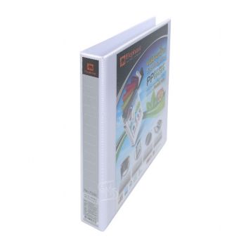 แฟ้ม 3 ห่วง ขนาด A4 ปก PP TEARSEAL รุ่น 7330 สีขาว ตราช้าง