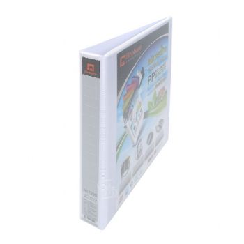 แฟ้ม 2 ห่วง ตราช้าง รุ่น 7230 ขนาด A4 ปก PP TEARSEAL สีขาว 