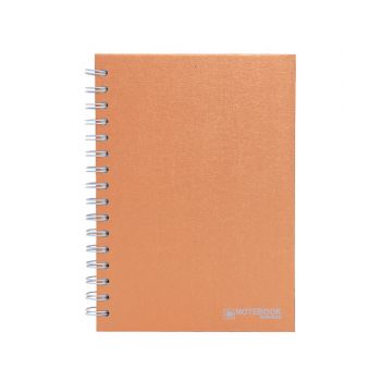 สมุดบันทึกปกแข็งริมลวด ตราช้าง SATIN WHC-302S ขนาด A5 (คละสี) 