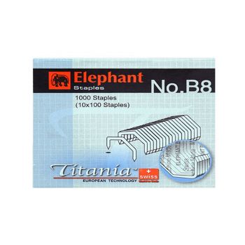 ลวดเย็บกระดาษ ตราช้าง รุ่นไททาเนีย เบอร์ B8