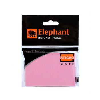 (Clearance) กระดาษโน๊ตแถบกาว ตราช้าง สีชมพูพาสเทล 2x3 นิ้ว (SD159672)