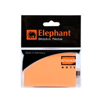 (Clearance) กระดาษโน๊ตแถบกาว ตราช้าง สีส้มนีออน 2x3 นิ้ว (SD159689)