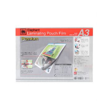 ฟิล์มเคลือบบัตร ตราช้าง รุ่น Premium ขนาด A3 125 ไมครอน