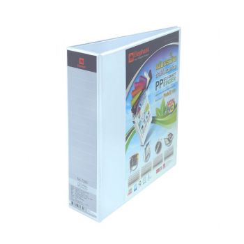 แฟ้ม 3 ห่วง ตราช้าง ปก PP TEARSEAL รุ่น 7380 ขนาด A4 สีขาว 