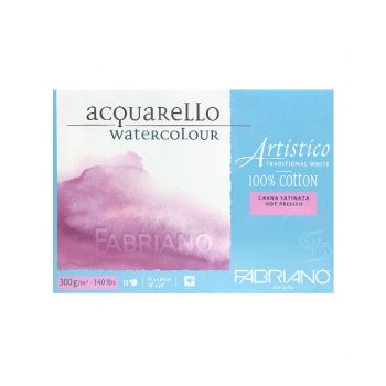 กระดาษวาดภาพ Fabriano Artistico 300แกรม ผิวเรียบ ขนาด45.5x61cm 10 แผ่น
