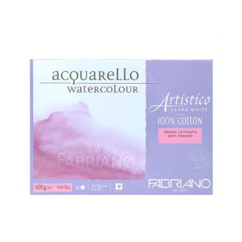 กระดาษวาดภาพ Fabriano Artistico 300แกรม ผิวเรียบ ขนาด23x30.5cm 20 แผ่น 