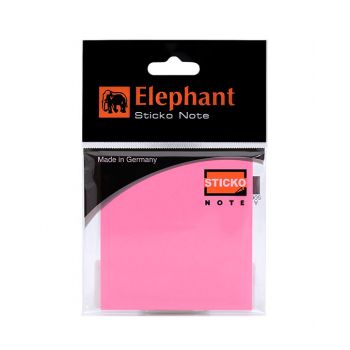 (Clearance) กระดาษโน๊ตแถบกาว ตราช้าง สีชมพูนีออน 3x3 นิ้ว (40 แผ่น) (SD257330)