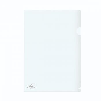 แฟ้มซองพลาสติก Elfen รุ่น 116 ขนาด A4 สีขาว (แพ็ค 12) 