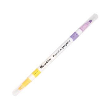(1Free1) ปากกาเน้นข้อความ 2 หัว Quantum QHP-790 Pastel เหลือง/ม่วง
