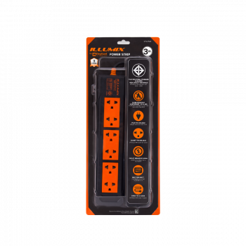 ปลั๊กไฟ ตราช้าง Illumix รุ่น 6003T 6 ช่อง 3 เมตร