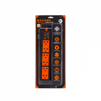 ปลั๊กไฟ ตราช้าง Illumix รุ่น 6005T 6 ช่อง 5 เมตร