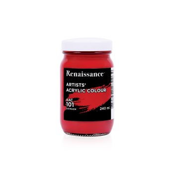 สีอะครีลิค Renaissance 240 มล. #101 CRIMSON