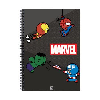 สมุดริมลวด ตราช้าง รุ่น WMV-204 MARVEL ขนาด B5 70 แกรม 60 แผ่น