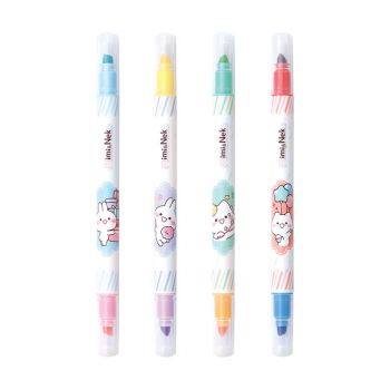 ควอนตั้ม มิมิเนโกะ ปากกาเน้นข้อความ 2 หัว QH790 (คละสี)