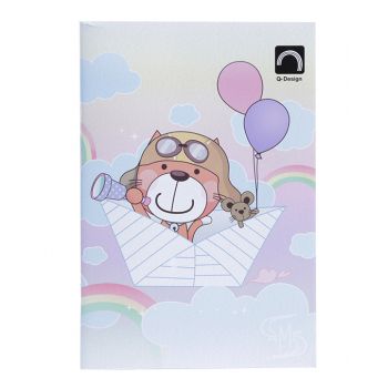 สมุดนักเรียน ตราช้าง Q104 60 แกรม 80 แผ่น (คละลาย) 