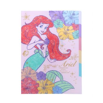 แฟ้มพลาสติกแยกเอกสารได้ 5 ช่อง ขนาด A4 ลาย Ariel