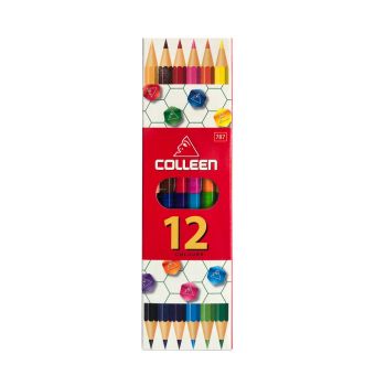 สีไม้ Colleen 2 หัว 6 แท่ง 12 สี กล่องกระดาษ