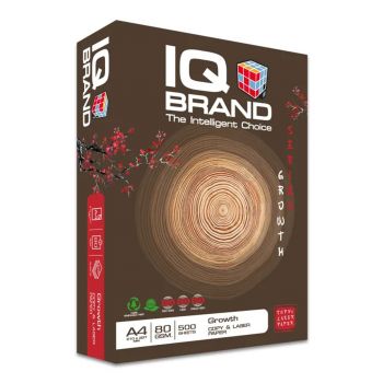 กระดาษถ่ายเอกสาร IQ Brand ขนาด A4 80 แกรม รุ่น Growth Series