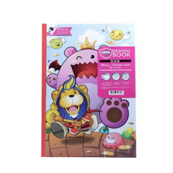 สมุดวาดภาพ Master Art D-212 100G 10 แผ่น (คละลาย)