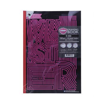 สมุดวาดภาพ Master Art รุ่น D-302 150G 10 แผ่น (คละลาย)