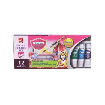 สีน้ำ 5 มล. Master Art 12 สี แถมพู่กัน