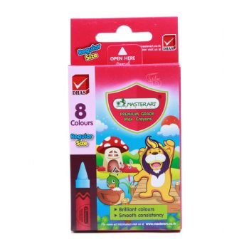 สีเทียน Master Art ขนาดกลาง 8 สี 
