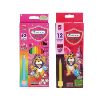 (Clearance) สีไม้ แท่งยาว Master Art 12 สี (คละรุ่น)