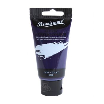สีอะคริลิค Renaissance 75 มล. เบอร์ 300 Deep Violet 