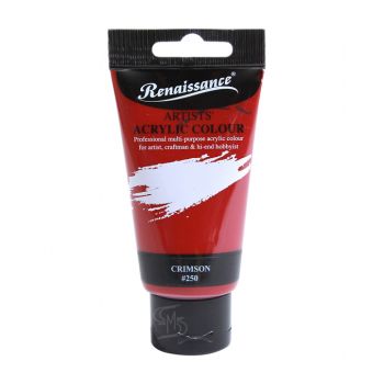 สีอะคริลิค Renaissance 75 มล. เบอร์ 250 Crimson 