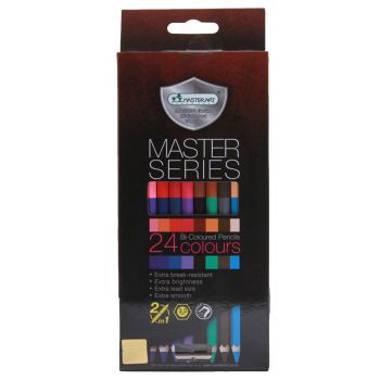 (1Free1) สีไม้ 2 หัว 24 สี Master Art รุ่น Master Series