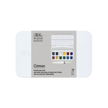 สีน้ำ12 สี พร้อมพู่กันสีน้ำ Winsor & Newton #0390658