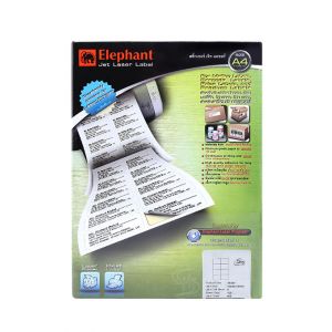 ป้ายสติ๊กเกอร์เจ็ทเลเซอร์ ตราช้าง 18-037* (105x74mm)