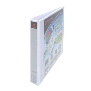 แฟ้ม 2 ห่วง ตราช้าง รุ่น 7230 ขนาด A4 ปก PP TEARSEAL สีขาว 