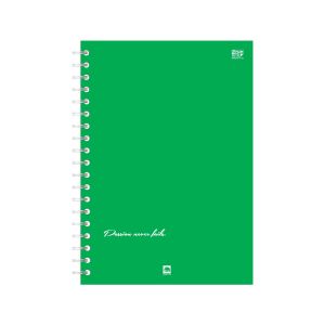 สมุดบันทึกริมลวด ตราช้าง FMW-103 ขนาด B5 สีเขียว (คละลาย)