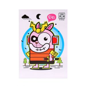 สมุดบันทึกปกอ่อน ตราช้าง รุ่น K-101 60 แกรม 30 แผ่น (คละลาย)