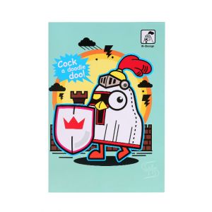 สมุดบันทึกปกอ่อน ตราช้าง รุ่น K-102 60 แกรม 30 แผ่น (คละลาย)