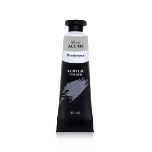 สีอะคริลิค Renaissance 45 มล. เบอร์ 810 Silver