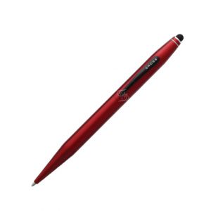 ปากกา Cross Tech2 Metallic Red Ballpoint Pen with 6mm Stylus #AT0652-8