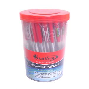 ปากกาลูกลื่น Quantum Neo 7 แดง (กระบอก 50 แท่ง) (1 แถม 1)