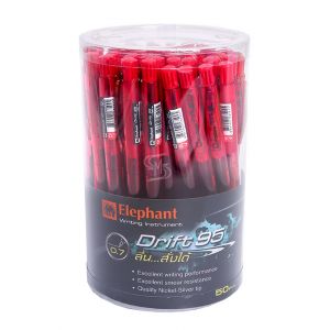ปากกาลูกลื่น ตราช้าง Drift 95 แดง (ราคาต่อด้าม)