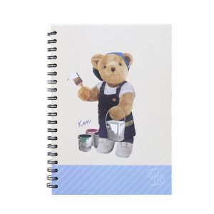 สมุดบันทึกริมลวด Master Art & Teddy ขนาด B5 80 แผ่น