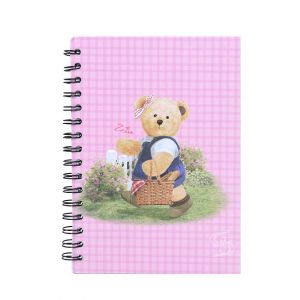 สมุดบันทึกริมลวด Master Art & Teddy ขนาด A5 80 แผ่น