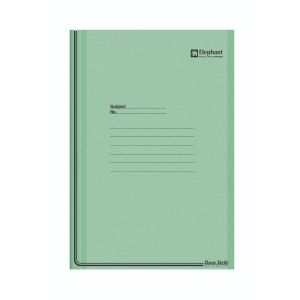 แฟ้มพับ ตราช้าง PSF999 สีเขียว (1 แถม 1)
